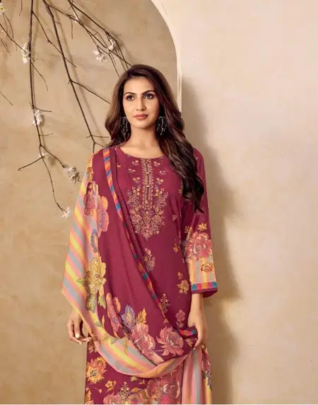 Ravaya By Glossy Viscose Pashimna Dress Material Wholesalers In Surat